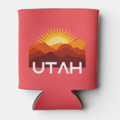 Utah Retro  woestijnzonsondergang Blikjeskoeler (Voorkant)