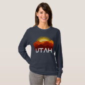 Utah Retro woestijnzonsondergang T-shirt (Voorkant volledig)