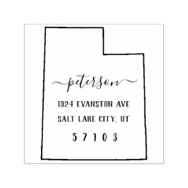 Utah Return Adres Stempel Zelfinkt