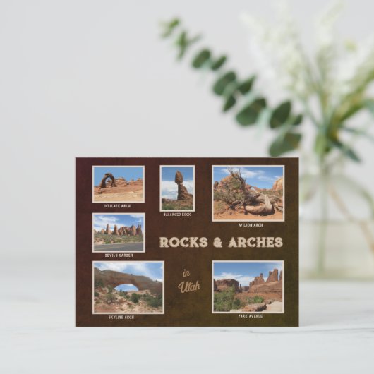 Utah: Rocks & Arches Briefkaart (Staand voorkant)