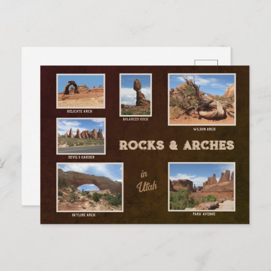 Utah: Rocks & Arches Briefkaart (Voorkant / Achterkant)