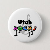 Utah Rocks Ronde Button 5,7 Cm (Voorkant)