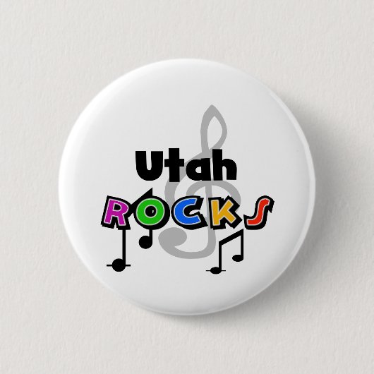 Utah Rocks Ronde Button 5,7 Cm (Voorkant)