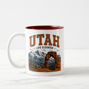Utah Rode Kloof Avontuur Tweekleurige Koffiemok