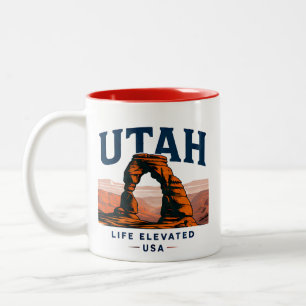 Utah Rode Kloof Avontuur Tweekleurige Koffiemok