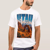 Utah Rode Rotsboog Bergavontuur T-shirt (Voorkant)