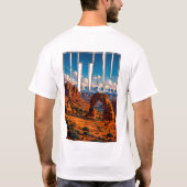 Utah Rode Rotsboog Bergavontuur T-shirt (Achterkant)