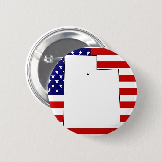 UTAH RONDE BUTTON 5,7 CM (Voorkant /achterkant)