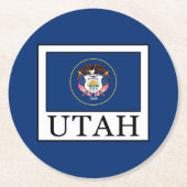 Utah Ronde Kartonnen Onderzetter (Voorkant)