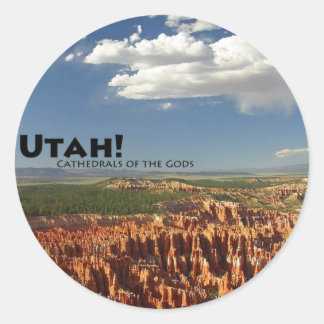 Utah Ronde Sticker