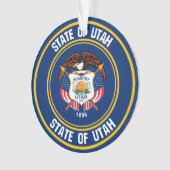 Utah Round Emblem Ornament (voorkant)