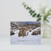 Utah Skiing Briefkaart (Staand voorkant)