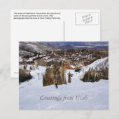 Utah Skiing Briefkaart (Voorkant / Achterkant)