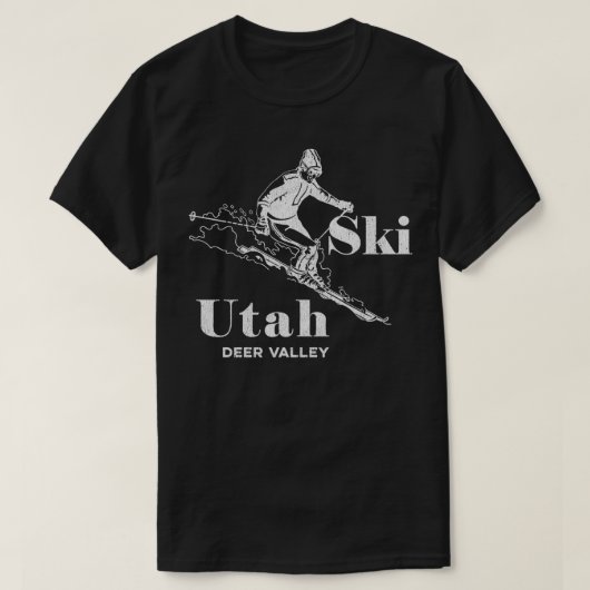 Utah Skiing Deer Valley Ski T-shirt (Design voorkant)