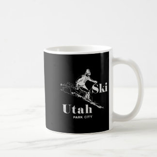 Utah Skiing Park City T-shirt met lange mouwen Koffiemok