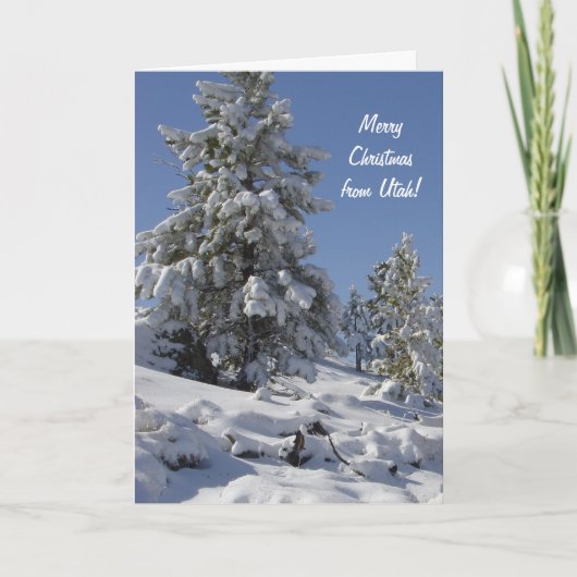Utah Snow-kerstkaart Feestdagen Kaart (Voorkant)