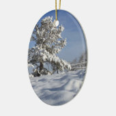 Utah Snowy Tree - Kerstmis Keramisch Ornament (Links)
