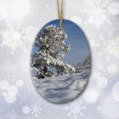 Utah Snowy Tree - Kerstmis Keramisch Ornament
