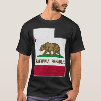 UTAH STAAT KAART CALIFORNIË CA Vlag Roots Mannen V T-shirt