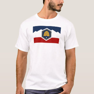 Utah staat nieuwe vlag symbool VS Amerika T-shirt