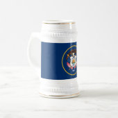 Utah Staatsvlag Bierpul (Voorkant links)