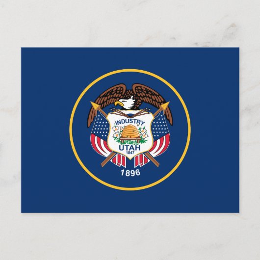 Utah Staatsvlag Briefkaart (Voorkant)