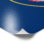 Utah Staatsvlag Foto Afdruk (Hoek)