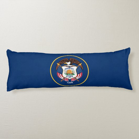 Utah Staatsvlag Lichaamskussen (Achterkant)