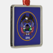 Utah Staatsvlag Metalen Ornament (Rechts)