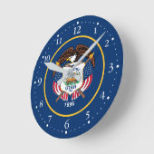 Utah Staatsvlag Ronde Klok (Hoek)