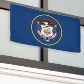 Utah Staatsvlag Spandoek (Buitenkant Gebouw)