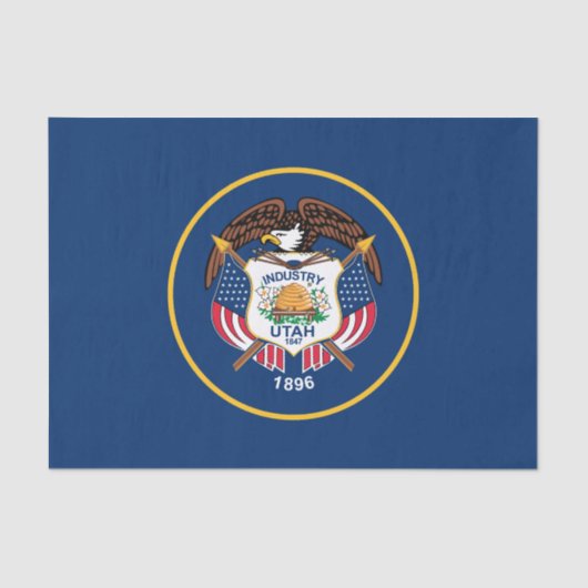 Utah Staatsvlag Tissuepapier (Voorkant)