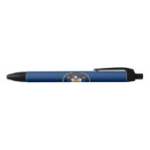 Utah Staatsvlag Zwarte Inkt Pen (Bovenkant)