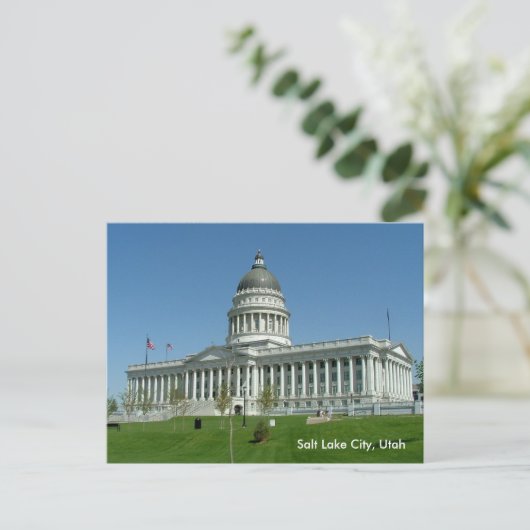Utah State Capitol Briefkaart (Staand voorkant)