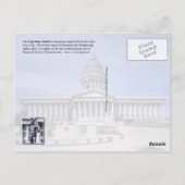 Utah State Capitol-gebouw, Salt Lake City Briefkaart (Achterkant)