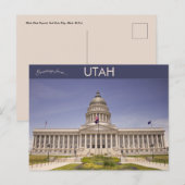 Utah State Capitol in Salt Lake City Utah Briefkaart (Voorkant / Achterkant)