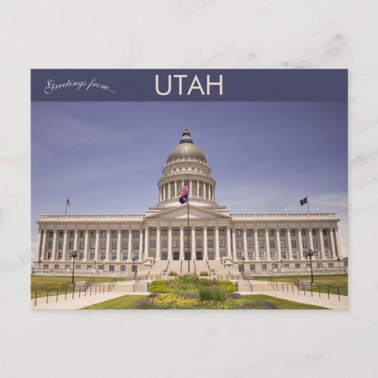 Utah State Capitol in Salt Lake City Utah Briefkaart (Voorkant)