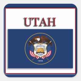 Utah State Flag Design Sticker