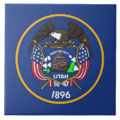Utah State Flag Tegel Tegeltje (Voorkant)