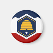 Utah State Flag Verenigde Staten Magneet (Voorkant)