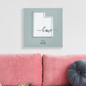 Utah State Hondenliefhebber Canvas (Insitu (Woonkamer))