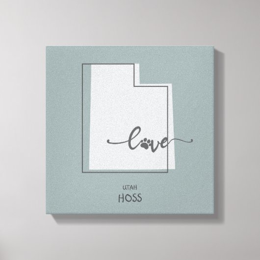 Utah State Hondenliefhebber Canvas (Voorkant)