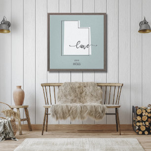 Utah State Hondenliefhebber Canvas Afdruk