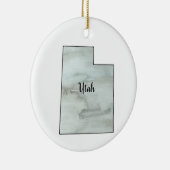 Utah State Illustration Schilderij Keramisch Ornament (Rechts)