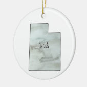 Utah State Illustration Schilderij Keramisch Ornament (Links)