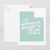 Utah State Motto Slogan Briefkaart (Voorkant / Achterkant)