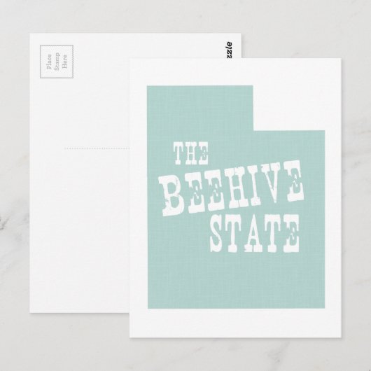 Utah State Motto Slogan Briefkaart (Voorkant / Achterkant)