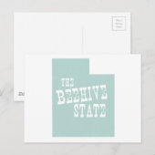 Utah State Motto Slogan Briefkaart (Voorkant / Achterkant)