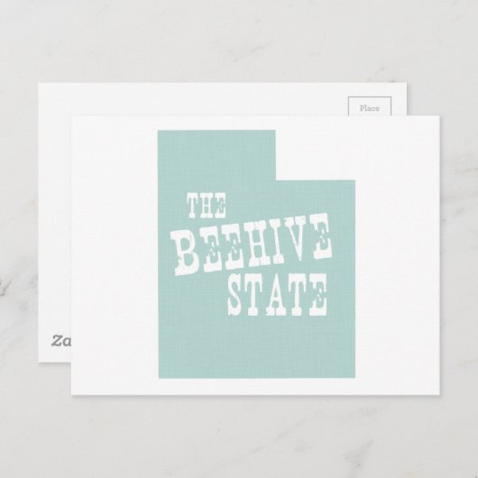 Utah State Motto Slogan Briefkaart (Voorkant / Achterkant)