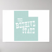 Utah State Motto Slogan Poster (Voorkant)